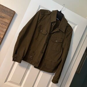 Cabi Evan’s Jean Jacket Olive Green